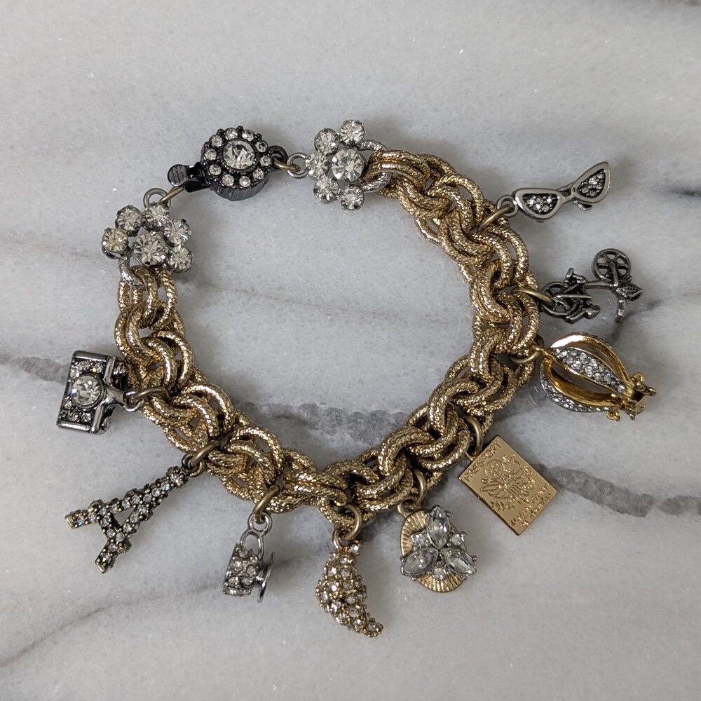 NWOT Banana Republic Charm Bracelet Gold - Picture 11 of 14
